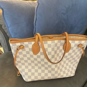 AUTHENTIC LV Neverfull PM N41362 Damier with pouch